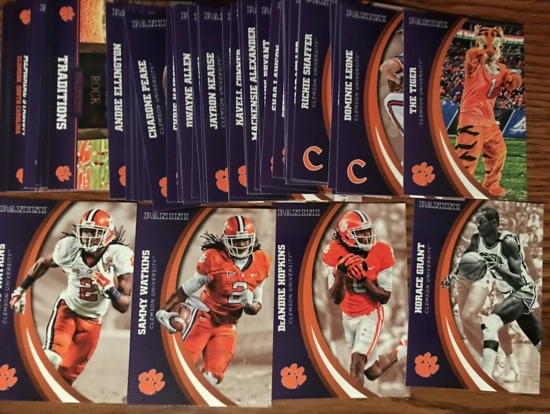 2016 CLEMSON COLLEGIATE COMPLETE SET 1-49 DEANDRE HOPKINS HORACE GRANT WATKINS
