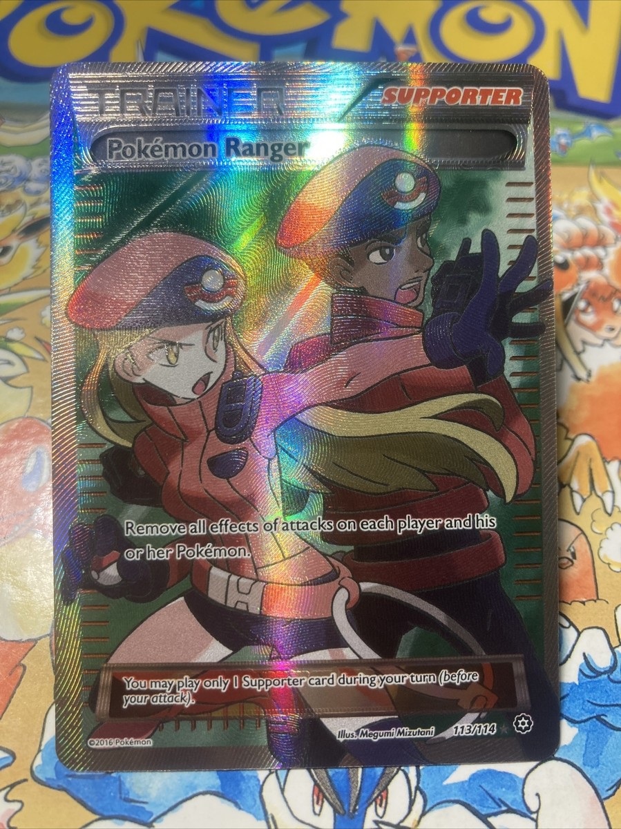 pokemon ranger pokemon card Pokemon Ranger (Full Art) - XY - Steam Siege [ULTRA RARE]