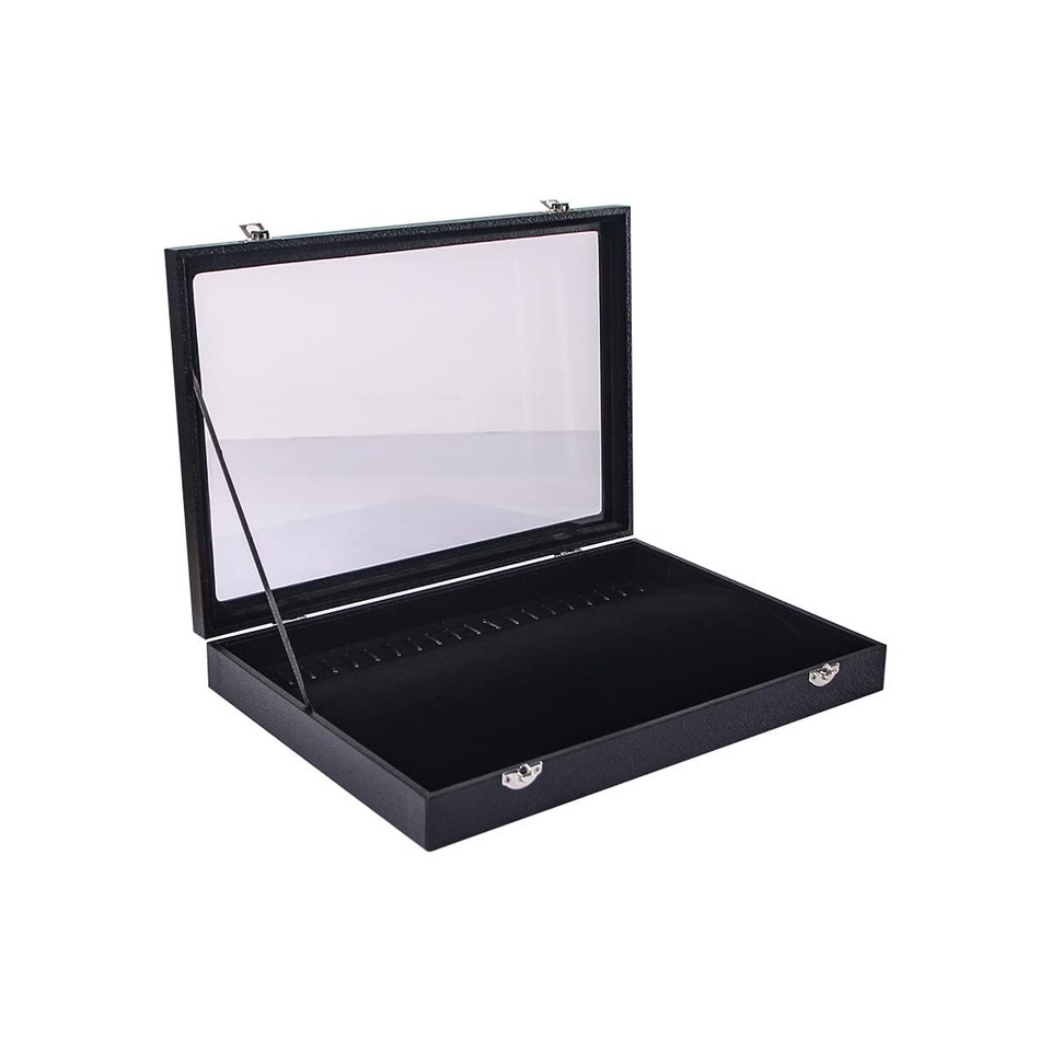 ByKen 20 Hooks Necklace Organizer BoxTray Chains Showcase Storage Boxes ...