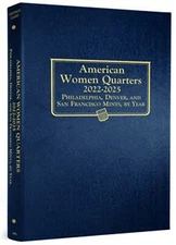 Whitman Coin Album 4989 American Women Quarter 2022-2025 PDS Mint  Book  25 cent