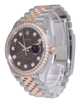 Rolex Datejust 36 18k Rose Gold/Steel Jubilee Chocolate