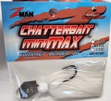 Zman Z-man Pearl Ghost Chatterbait Mini Max 3/8 oz bladed jig jack hammer white
