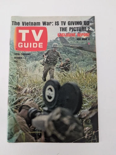 Vintage TV Guide Vietnam War Exclusive 1966 Missing Listings Section