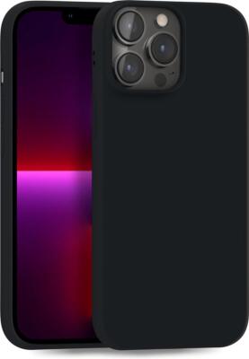Hülle für Apple iPhone 13 Pro Max - Handyhülle Cover aus Silikon Schwarz