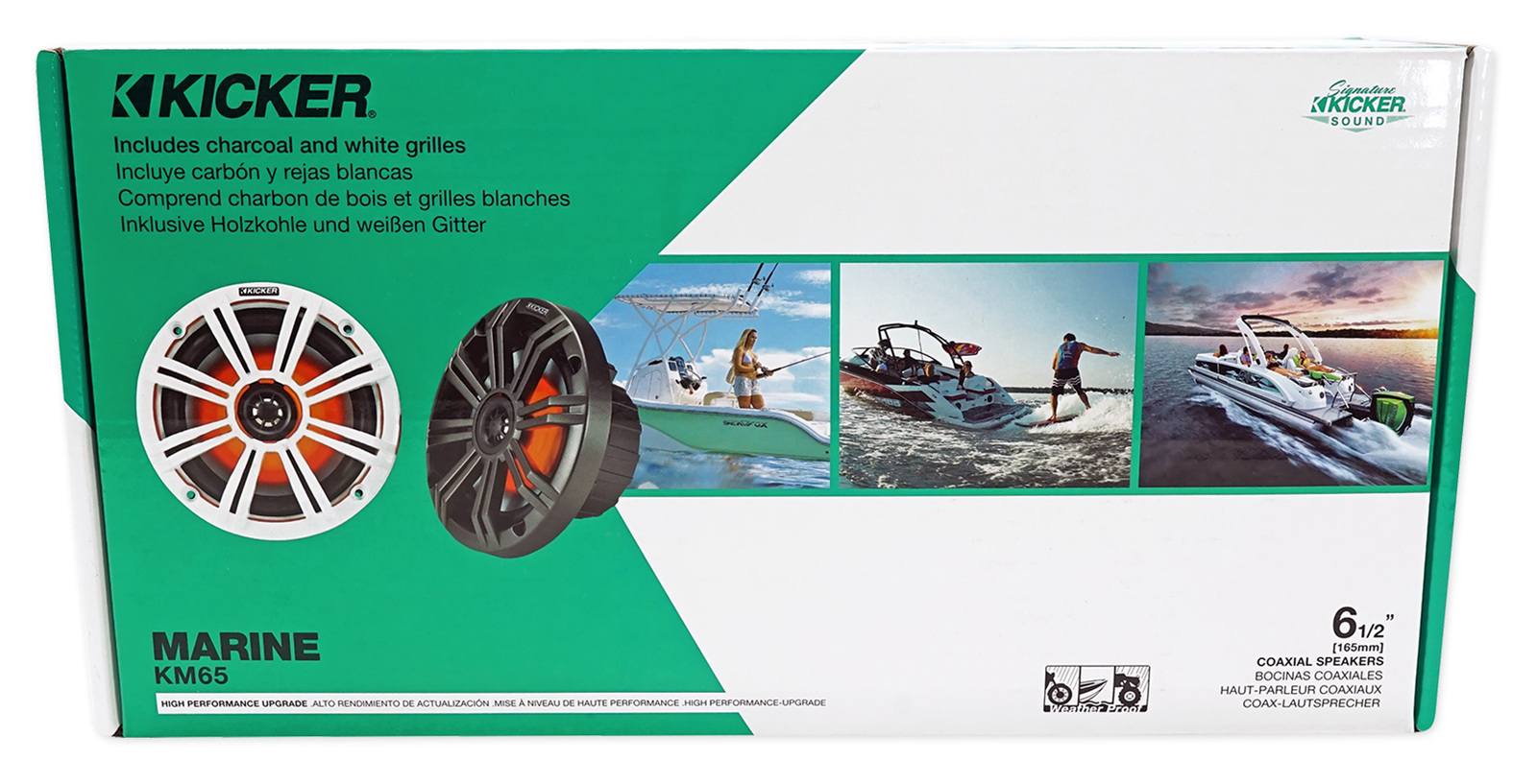 2 Светодиодные колонки KICKER KM65 65 Black Marine Wakeboard Tower со светодиодной подсветкой Усилитель MTX Комплект