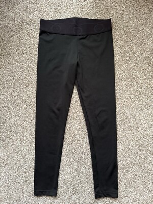 OZONE Full-Length Black Gymnastics Leggings - Size Youth Large (EUC)