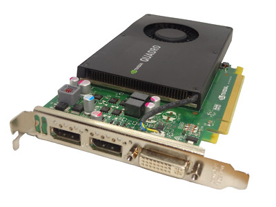 HP nVIDIA QUADRO K2200 4GB GDDR5 PCI-e 3.0 x16 GRAFIKKARTE DUAL DP DVI #GK9776
