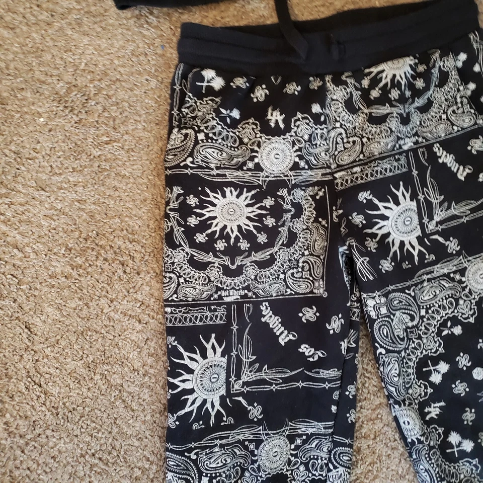 Niños Niñas Forever 21 LA Dodgers Hot Wheels Negro Pantalones Sudadera Camisa Sudadera con Capucha 10-12 Foto 3 de 4