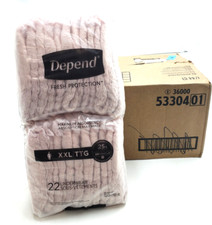 Depend Fresh Protection Incontinence Underwear for Women, Max Absorbency, XXL 44