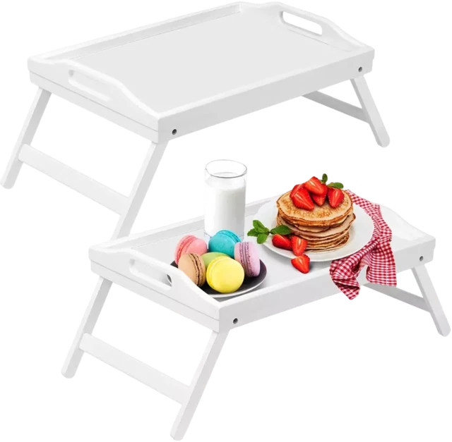 White Bed Tray Serving Trays