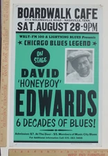 David 'Honeyboy' Edwards ConcertPoster Boardwalk Cafe Nashville Tennessee