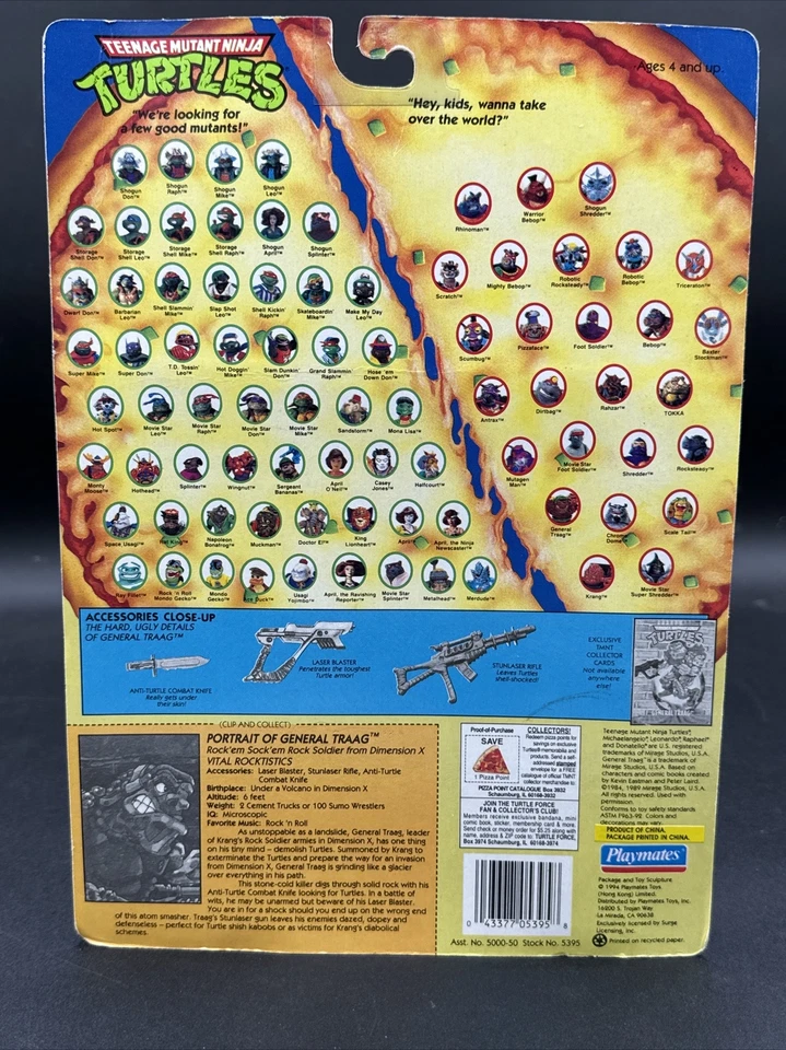 Teenage Mutant Ninja Turtles 1994 TMNT GENERAL TRAAG Playmates Soldier from Dime Foto 4 de 4