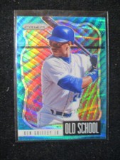 2021 Panini Old School #0S-2 Ken Griffey Jr. Seattle Mariners Blue Wave Prizm