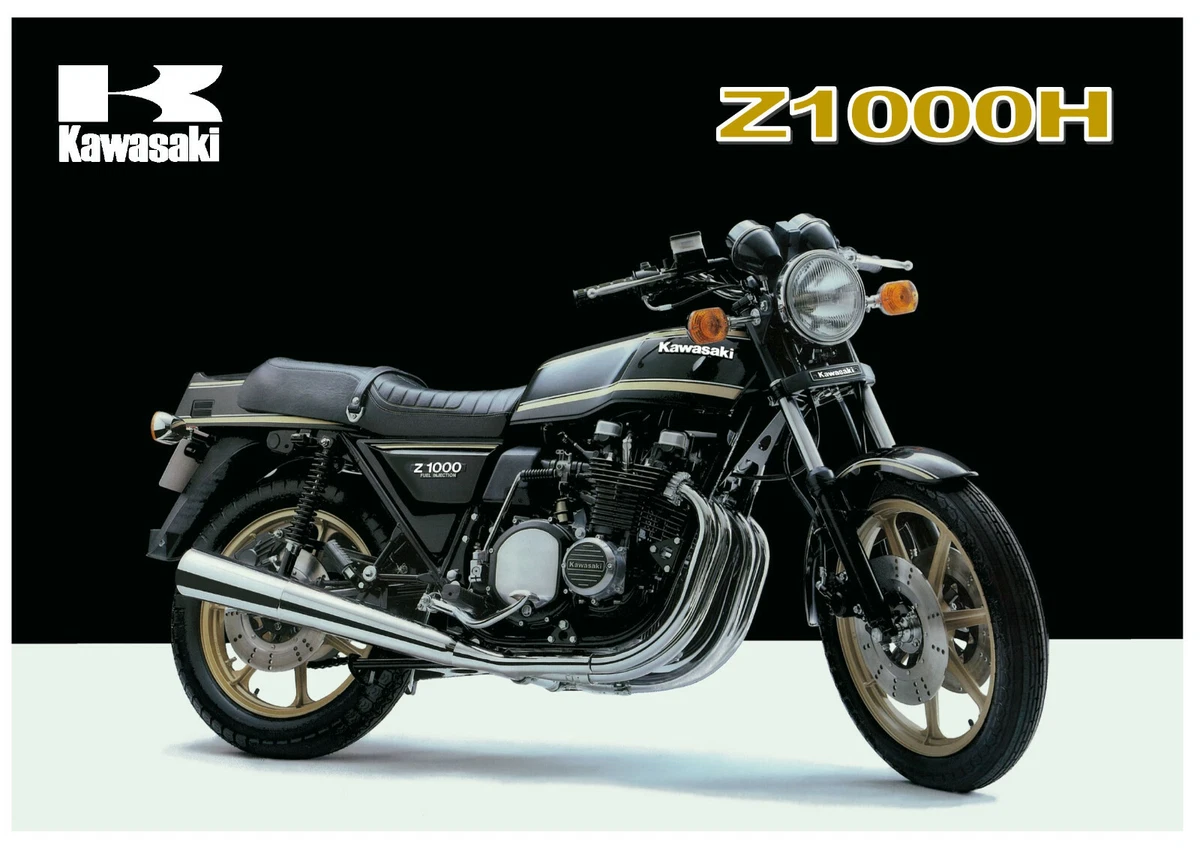 KAWASAKI Poster KZ1000 Z1000 Z1000 H Injection 1979 1980 1981