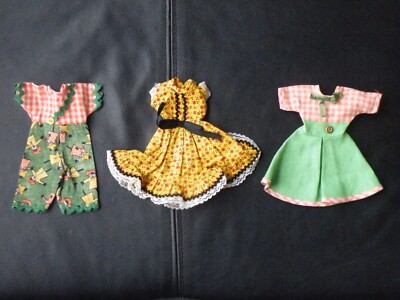 3  KELLOGG Ellie Mae Clampett Doll CALICO LASSIE Clothes: 1 JUMPER & 2 DRESSES