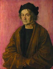 stunning  oil  painting  handpainted on canvas- portrait of durers father at 70