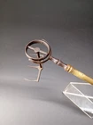 ANTIQUE BREAD ROASTING TOOL IN THE FIREPLACE FRENCH FRANCE FRANCE