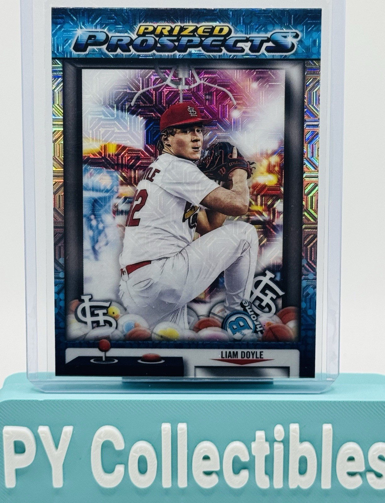 Liam Doyle 2025 Bowman Draft Chrome Mojo Prized Prospects #PP-4 Louis Cardinals