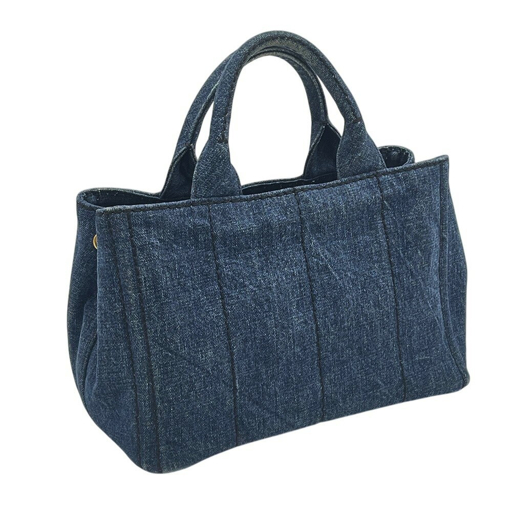 Prada Handbag PRADA Bag BN2439 Canapa Tote Mini CANAPA Canvas Denim Mini Size Lo thumbnail 10