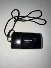 Olympus Stylus Zoom 35mm Point Shoot Film Camera Black Weatherproof Flash