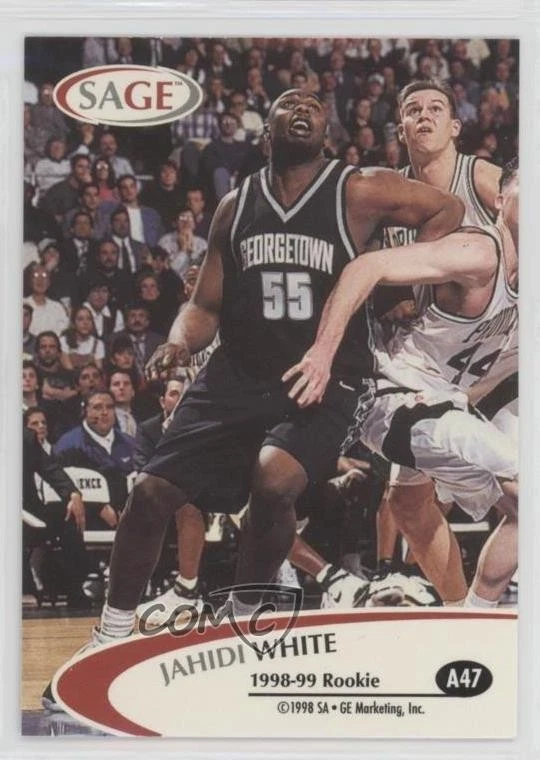 1998 SAGE Authentic Auto Silver /185 Jahidi White #A47 Auto - Image 2 of 2