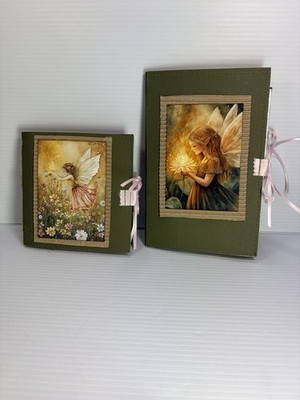 Handmade FAIRY Fairies Junk Journal w/ Ephemera Mixed Media Collage Art Fantasy