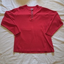 Vintage Marlboro Unlimited Henley Long Sleeve Shirt Mens XL Made In USA