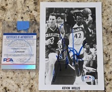 Kevin Willis Autographed 6x8 Photo Signed Atlanta Hawks PSA COA 