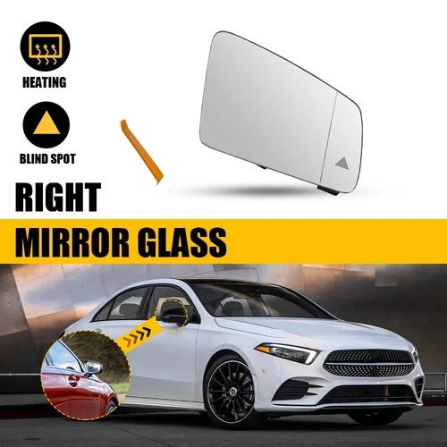 Right Mirror Glass W/Blind Spot for 10-14 Mercedes-Benz C-Class W204 A2128101421