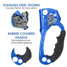 Aluminum Magnesium Alloy Rope Ascender Right Left Hand Optional Climbing Gear