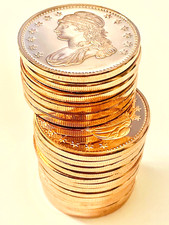 Capped Bust Eagle Back, 20-PACK of 1 Ounce Copper Coins, 1.3 pounds, -REEDERSONG