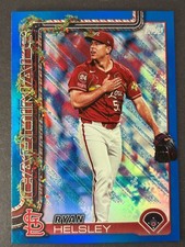 2025 Topps Holiday - Ryan Helsley #H178 - Dark Blue Glitter Metallic - Cardinals