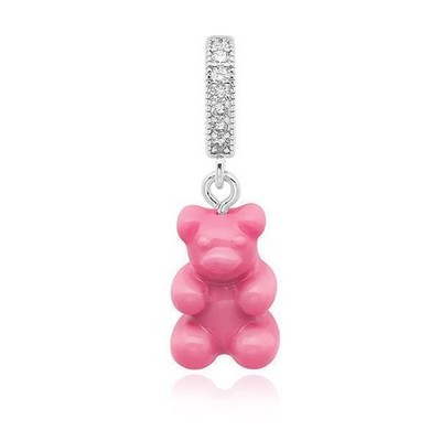 Crystal Haze Jewelry NOSTALGIA BÄR - CANDY PINK - PAVE VERBINDER 151113229 [U]