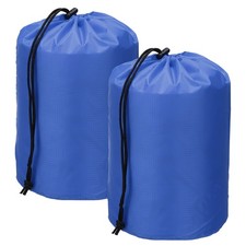 Drawstring Bag, Storage Bags, 9x16"  2Pcs  Dark Blue