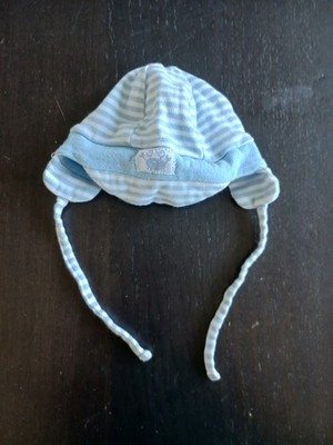 Baby Schirmmütze Jungen Gr. 38-41 cm, blau/weiß, v. Ergee, gebraucht