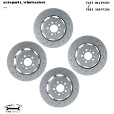 Kit Front Rear Brake Rotors For Alfa Romeo Giulia Stelvio Quadrifoglio 2017-2024