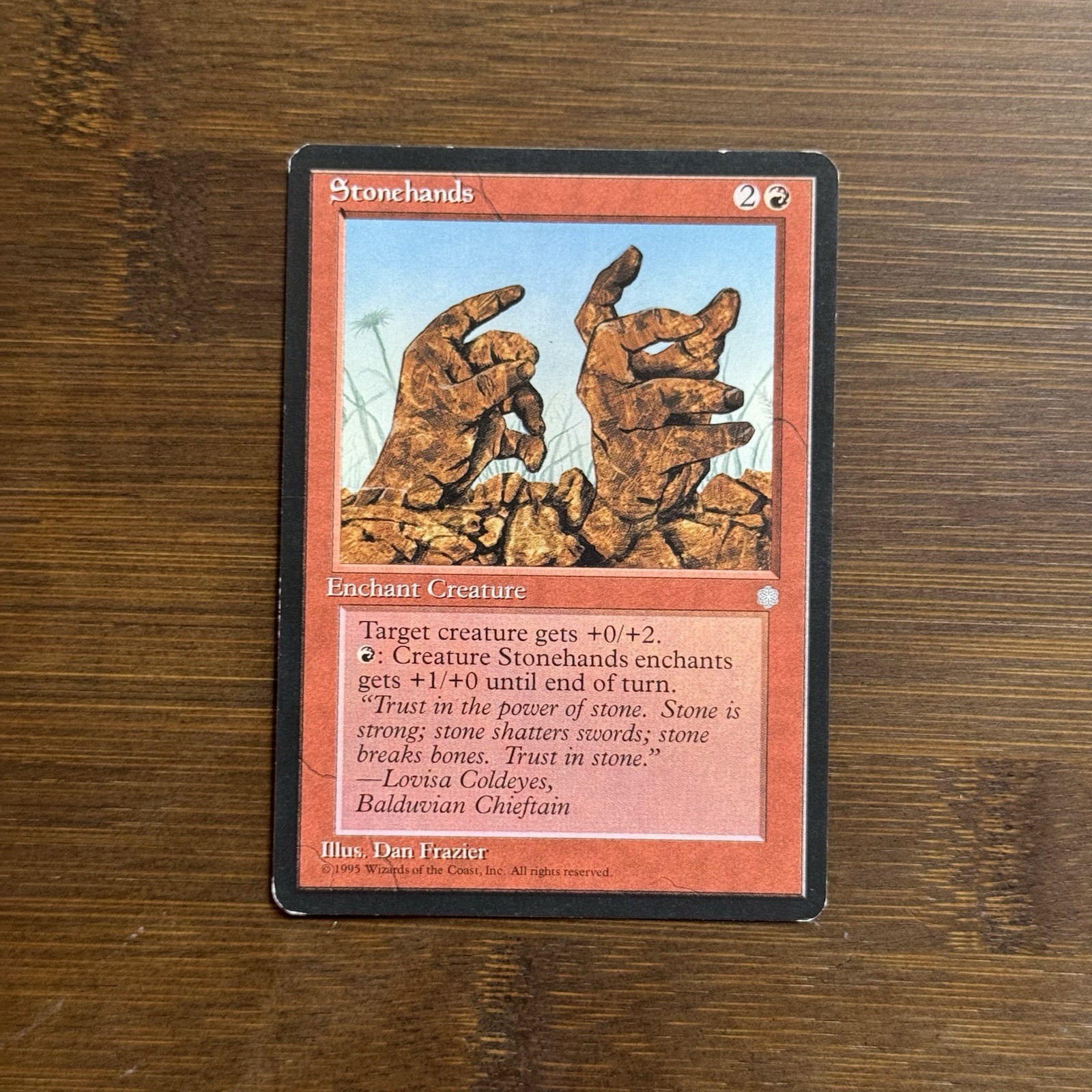 Stonehands LP Ice Age 1995 MTG Magic the Gathering Card TCG