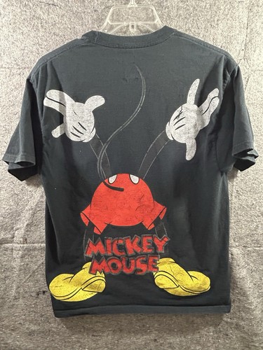 Walt Disney World Hanes Mickey Mouse Shirt L Distressed Unisex Graphic Tee - Picture 3 of 3