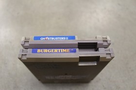 NINTENDO NES GAMES BURGER TIME & GHOSTBUSTERS 2 (HIP007964)