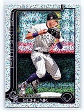 2025 Topps #196 Aaron Schunk Confetti RC Rookie