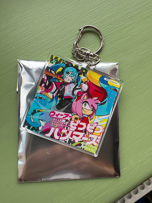 Sonic Racing Cross Worlds Hatsune Miku Acryl Schlüsselanhänger WE ARE PIKOPIKO HAMMERS