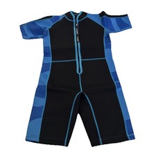 Chriffer Kids Wetsuit Shorty for Girls Boys Thermal Blue Size: XL