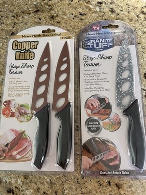 Stay Sharp Forever Knives - Lot Of 2 Packages (total 3 Knives)