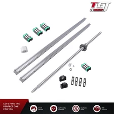2PCS HGR20-800mm Linear Guide Rail+ 1PCS SFU1605-800mm ball screw & BF12/BK12
