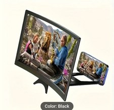12" 3D Curved Surface Mobile Cell Phone Screen Enlarger Magnifier