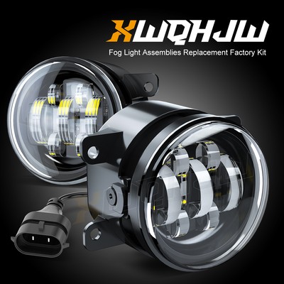 Pair Fit 2015 2016 2017 Honda Fit Jazz Fog Lights Lamps w/ Bulbs
