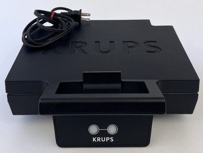 Krups FDK1 Sandwich Maker Grilled Cheese Hot Pocket Toaster Matte Black * VGC *
