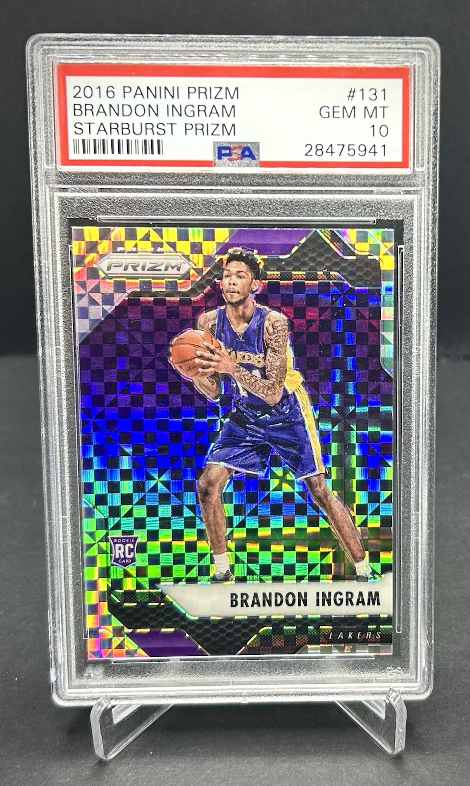 PSA 10 Brandon Ingram 2016 Panini Prizm Starburst Rookie RC