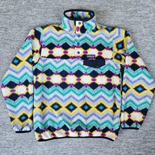 Patagonia Synchilla AZTEC Snap-T Fleece Pullover Womens S Timber Twist Southwest