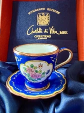 Charlotte di Vita Cup & Saucer Painted Edition # C553,  66-974-88-2, Roses 2004